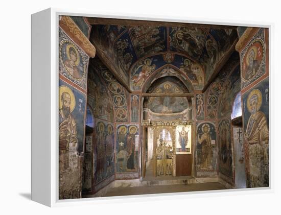 Frescoes from Section Facing Apse, Byzantine Church of Our Lady of Asinou-null-Framed Premier Image Canvas