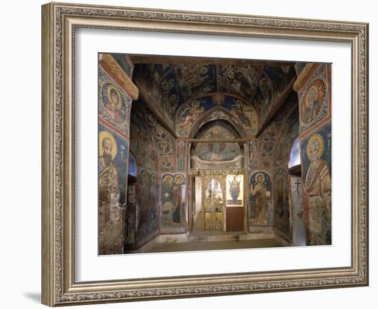 Frescoes from Section Facing Apse, Byzantine Church of Our Lady of Asinou-null-Framed Giclee Print