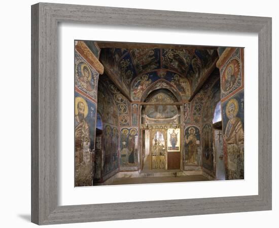 Frescoes from Section Facing Apse, Byzantine Church of Our Lady of Asinou-null-Framed Giclee Print