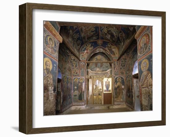 Frescoes from Section Facing Apse, Byzantine Church of Our Lady of Asinou-null-Framed Giclee Print