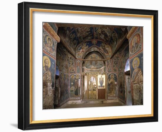 Frescoes from Section Facing Apse, Byzantine Church of Our Lady of Asinou-null-Framed Giclee Print