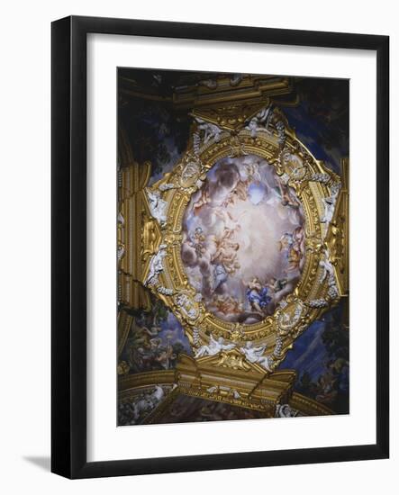 Frescoes from Vault of Hall of Apollo-Pietro da Cortona-Framed Giclee Print