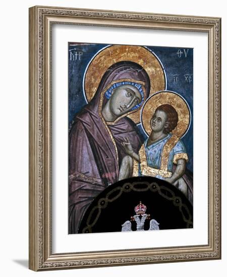 Frescoes in 14th Century Visoki Decani Monastery, Kosovo and Metohija, Serbia-Russell Gordon-Framed Photographic Print