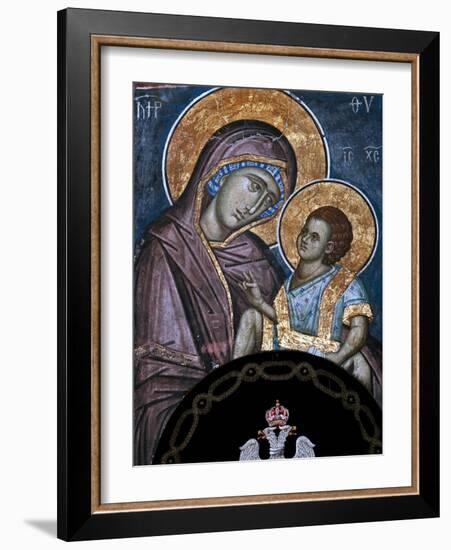 Frescoes in 14th Century Visoki Decani Monastery, Kosovo and Metohija, Serbia-Russell Gordon-Framed Photographic Print