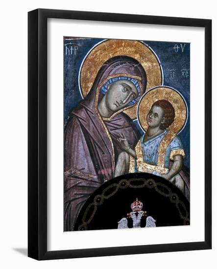 Frescoes in 14th Century Visoki Decani Monastery, Kosovo and Metohija, Serbia-Russell Gordon-Framed Photographic Print