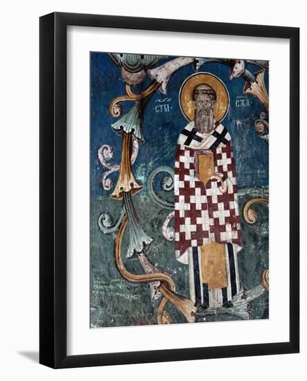 Frescoes in 14th Century Visoki Decani Monastery, Kosovo and Metohija, Serbia-Russell Gordon-Framed Photographic Print