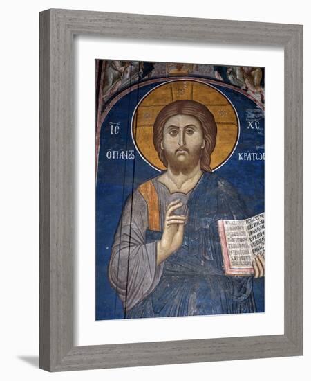 Frescoes in 14th Century Visoki Decani Monastery, Kosovo and Metohija, Serbia-Russell Gordon-Framed Photographic Print