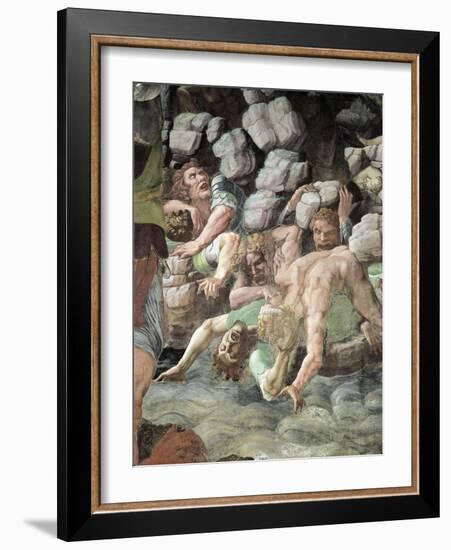 Frescoes in Chamber of Giants-Giulio Romano-Framed Giclee Print