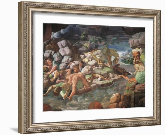 Frescoes in Chamber of Giants-Giulio Romano-Framed Giclee Print