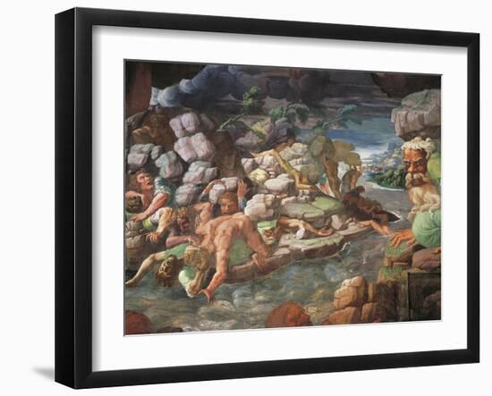 Frescoes in Chamber of Giants-Giulio Romano-Framed Giclee Print