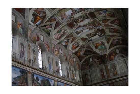 Frescoes Of The Ceiling Of Sistine Chapel Giclee Print By Michelangelo Schiavoni Art Com