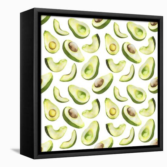 Fresh and Tasty Avocados-Maria Mirnaya-Framed Stretched Canvas