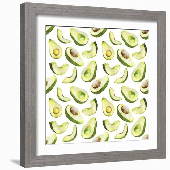 Fresh and Tasty Avocados-Maria Mirnaya-Framed Art Print