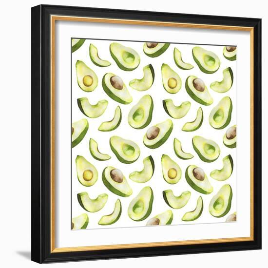 Fresh and Tasty Avocados-Maria Mirnaya-Framed Art Print