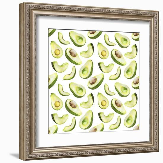 Fresh and Tasty Avocados-Maria Mirnaya-Framed Art Print