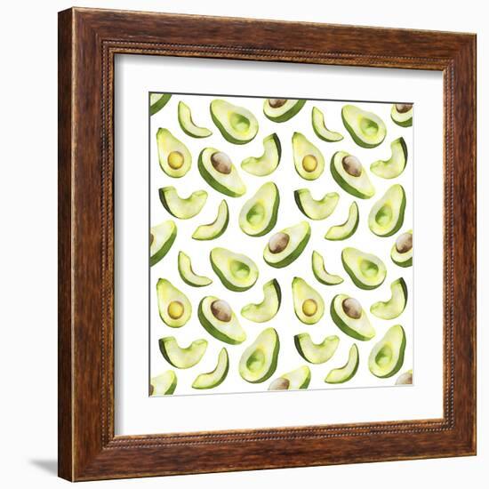 Fresh and Tasty Avocados-Maria Mirnaya-Framed Art Print