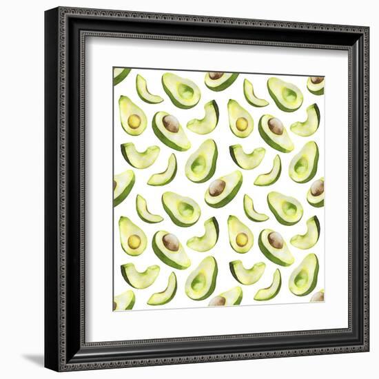 Fresh and Tasty Avocados-Maria Mirnaya-Framed Art Print