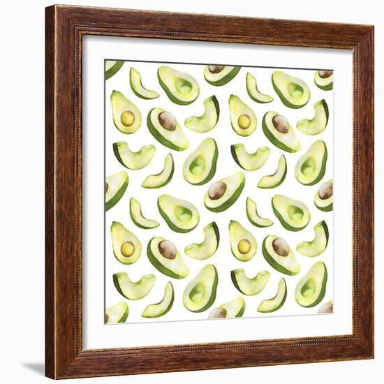 Fresh and Tasty Avocados-Maria Mirnaya-Framed Premium Giclee Print