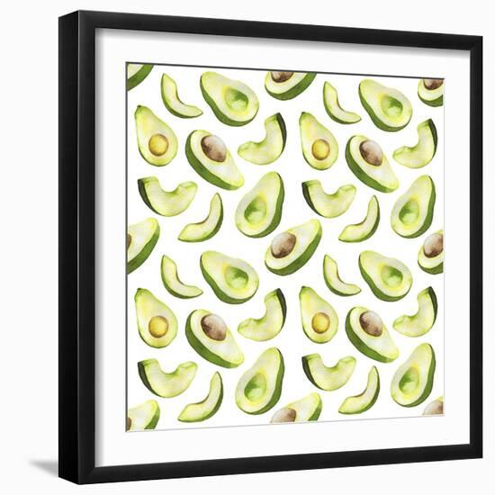 Fresh and Tasty Avocados-Maria Mirnaya-Framed Premium Giclee Print