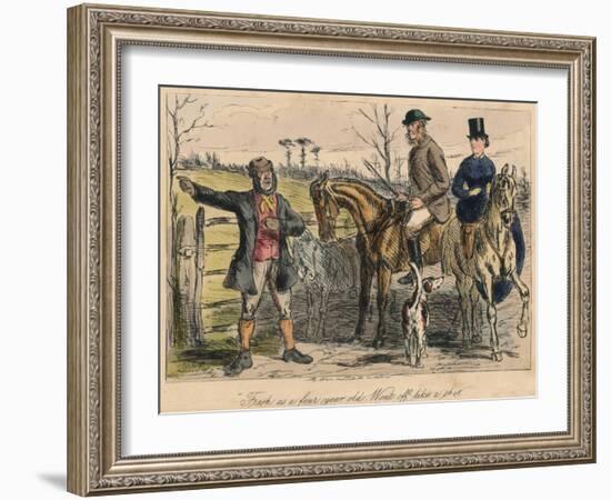 Fresh as a Four Year Old. Went Off Like a Shot, 1865-John Leech-Framed Giclee Print