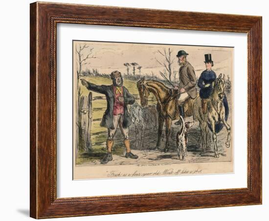 Fresh as a Four Year Old. Went Off Like a Shot, 1865-John Leech-Framed Giclee Print