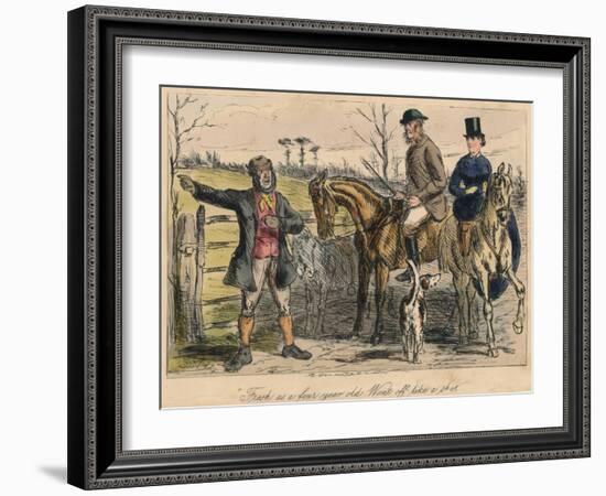 Fresh as a Four Year Old. Went Off Like a Shot, 1865-John Leech-Framed Giclee Print