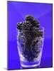 Fresh Blackberries in a Glass-Sara Jones-Mounted Photographic Print