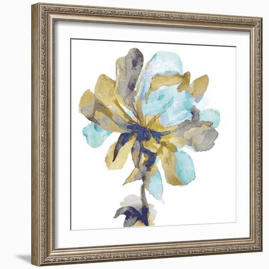 Fresh Bloom Aqua I-Vanessa Austin-Framed Art Print