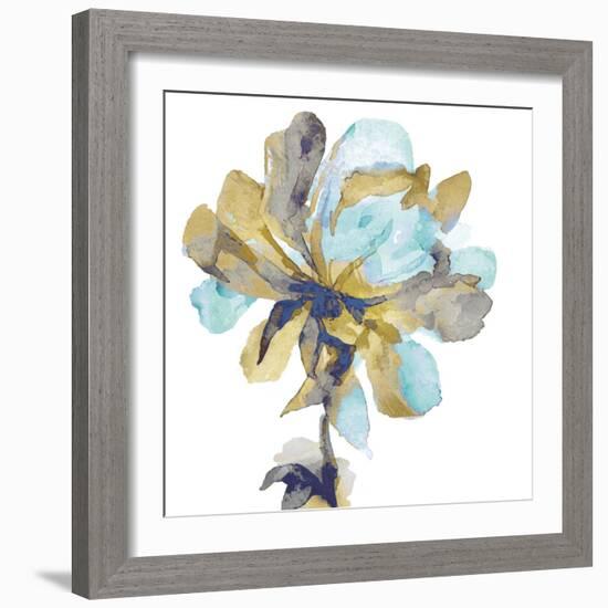 Fresh Bloom Aqua I-Vanessa Austin-Framed Art Print