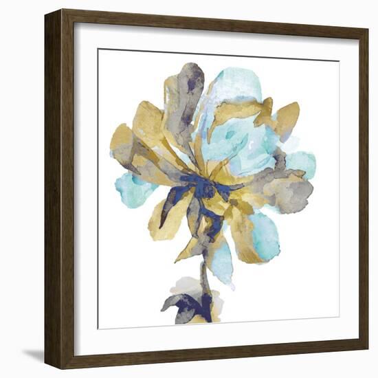 Fresh Bloom Aqua I-Vanessa Austin-Framed Art Print