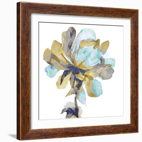 Fresh Bloom Aqua I-Vanessa Austin-Framed Art Print