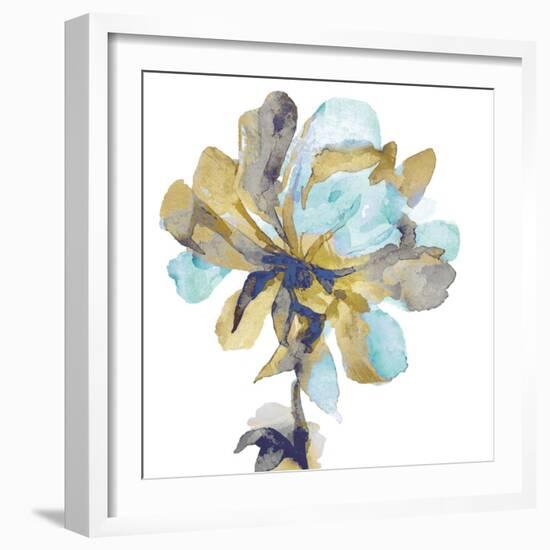 Fresh Bloom Aqua I-Vanessa Austin-Framed Art Print