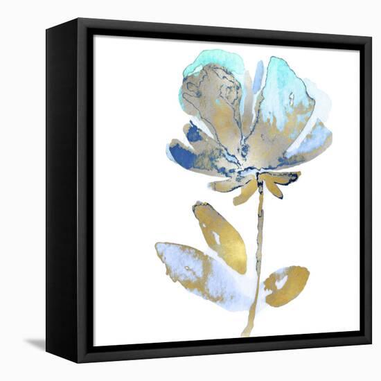 Fresh Bloom Aqua II-Vanessa Austin-Framed Stretched Canvas