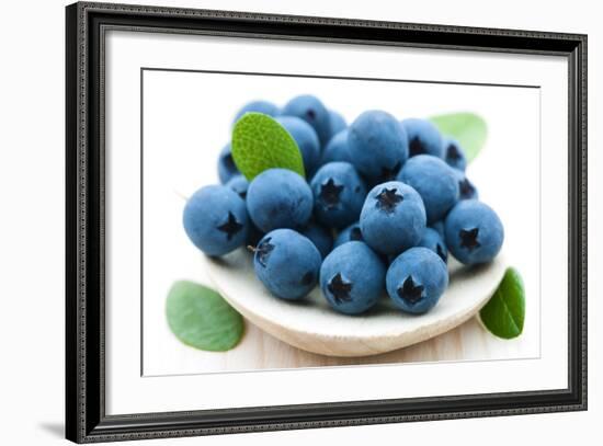 Fresh Blueberry-Olga Miltsova-Framed Photographic Print