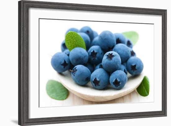 Fresh Blueberry-Olga Miltsova-Framed Photographic Print