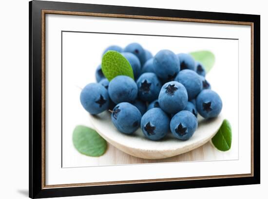 Fresh Blueberry-Olga Miltsova-Framed Photographic Print