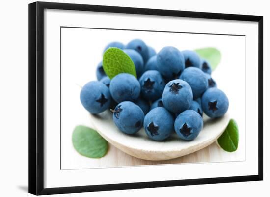 Fresh Blueberry-Olga Miltsova-Framed Photographic Print