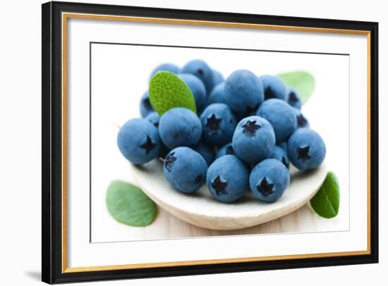 Fresh Blueberry-Olga Miltsova-Framed Photographic Print