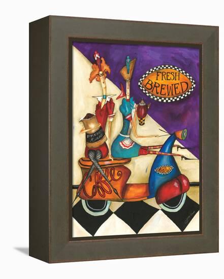 Fresh Brewed Coffee-Jennifer Garant-Framed Premier Image Canvas