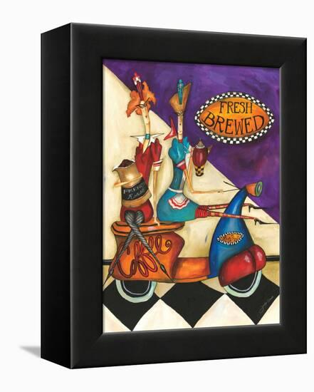 Fresh Brewed Coffee-Jennifer Garant-Framed Premier Image Canvas