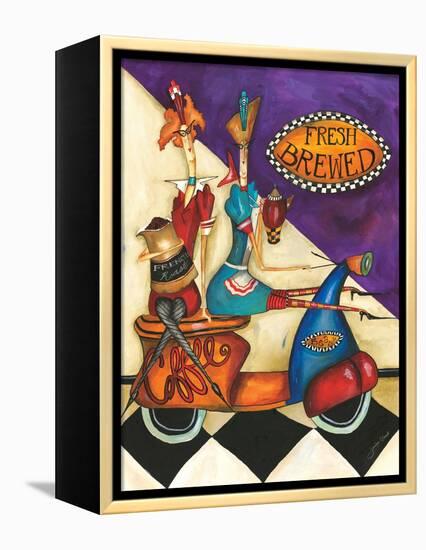 Fresh Brewed Coffee-Jennifer Garant-Framed Premier Image Canvas