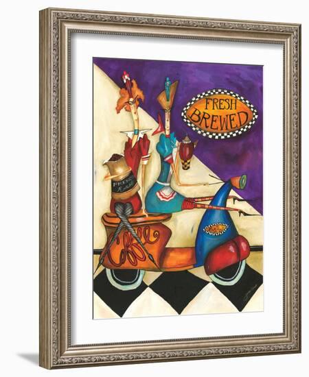 Fresh Brewed Coffee-Jennifer Garant-Framed Giclee Print