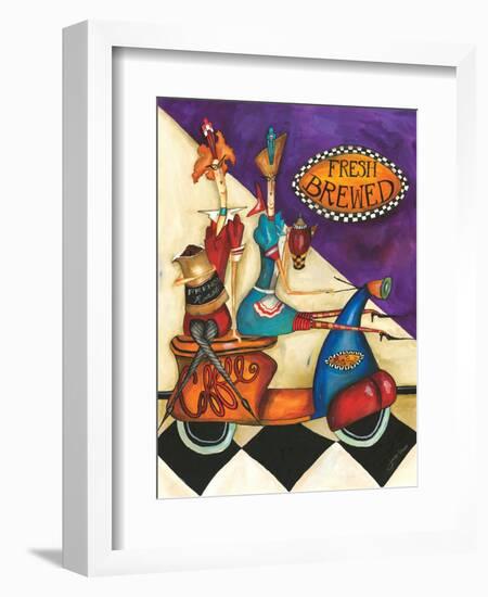 Fresh Brewed Coffee-Jennifer Garant-Framed Giclee Print