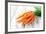 Fresh Carrots on Wooden Background-Kesu01-Framed Photographic Print