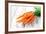 Fresh Carrots on Wooden Background-Kesu01-Framed Photographic Print