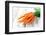 Fresh Carrots on Wooden Background-Kesu01-Framed Photographic Print