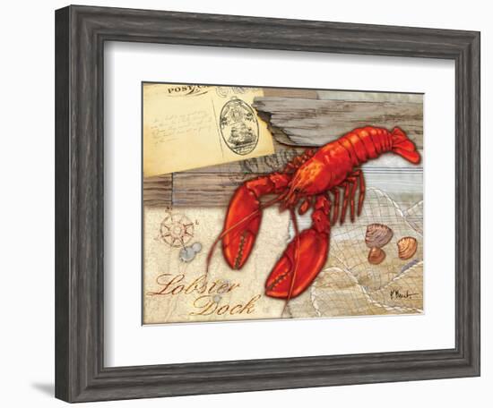 Fresh Catch Lobster-Paul Brent-Framed Art Print