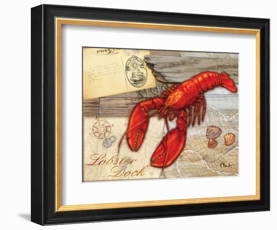 Fresh Catch Lobster-Paul Brent-Framed Art Print