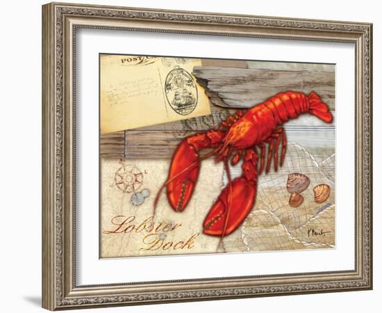 Fresh Catch Lobster-Paul Brent-Framed Art Print