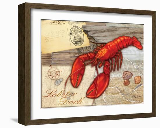 Fresh Catch Lobster-Paul Brent-Framed Art Print